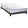 Id Literie Ensemble matelas 7 zones memoire forme sommier gris 140x190