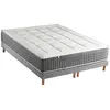 Selenia Ensemble Matelas Ressort 7 zones H.28cm + Sommier Fabriqué en France MAX