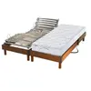 Idliterie Lit Electrique Ressorts 5 Zones + Sommier Electrique 2x80x200 Avec Reglage Fermete
