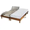 Selenia Lit electrique + matelas 100% latex 5 zones 2x80x200