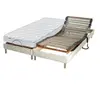 Idliterie Lit Electrique Matelas Mousse Accueil Memoire De Forme + Sommier Electrique 2x80x200