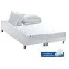 Idliterie Ensemble matelas mémoire de forme + sommier + oreiller + couette - fabrication 100% française - matelas bi-confort Dimensions - 2x80 x 200 cm