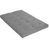 Idliterie Matelas Futon Coton Gris Clair 140x190