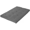 Idliterie Matelas Futon Coton Gris Clair 160x200