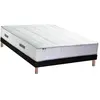 Id Literie Ensemble matelas Ressorts 7 zones sommier PALACIO 2 140x190cm Noir 140 x 190 cm