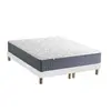 Non communiqué Ensemble Matelas Ressort 7 zones H.30cm + Sommier Fabriqué en France MAX 2x90 x 200 cm, Sommier - Blanc