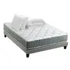 Id Literie - Ensemble matelas Ressort Sommier couette oreillers 140x190