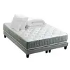 Non communiqué Ensemble matelas Ressort 7 zones HYGGE + Sommier + couette + oreillers Fabriqué en France 2x80 x 200 cm, Sommier - Gris chiné