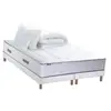 Non communiqué Ensemble matelas Ressort 7 zones + sommier + oreiller + couette - FABRICATION FRANCAISE 2x90 x 200 cm, Sommier - Blanc
