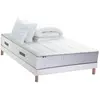 Id Literie - Ensemble matelas Ressort sommier oreiller couette 140x190