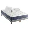 Non communiqué Pack Ressort 7 zones Mémoire de forme Sommier couette oreiller 160x200