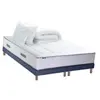 Non communiqué Ensemble matelas Ressort 7 zones + sommier + oreiller + couette - FABRICATION FRANCAISE 2x90 x 200 cm, Sommier - Bleu denim