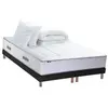 Non communiqué Ensemble Matelas Ressort 7 zones + Mémoire de forme + Sommier + couette + oreillers BELLAGIO 2 Fabriqué en France 2x90 x 200 cm, Sommier - Noir