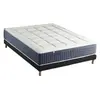 Id Literie Ensemble matelas ressort 7 zones + mémoire de forme sommier 140x190
