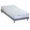 Selenia Ensemble Matelas Ressorts Fermes biconiques SPECTOS + Sommier Made in France - Sommier Gris chiné