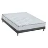 Selenia Ensemble Matelas Ressorts 7 zones COSMA + Sommier - Made in France - Sommier Noir