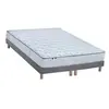 Selenia Ensemble Matelas Ressorts 7 zones COSMA + Sommier - Made in France - Sommier Gris chiné