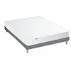Selenia Ensemble Matelas Ressorts Fermes biconiques SPECTOS + Sommier Made in France - Sommier Gris chiné