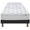 Selenia Ensemble Matelas Ressorts Fermes biconiques SPECTOS + Sommier Made in France - Sommier Noir