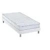 Selenia Ensemble Matelas 100% latex 3 zones NUDE et Sommier Blanc