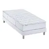 Selenia Ensemble Matelas Ressorts 7 zones COSMA + Sommier - Made in France - Sommier Blanc