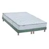 Selenia Ensemble Matelas Ressorts 7 zones COSMA + Sommier - Made in France - Sommier Vert céladon