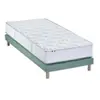 Selenia Ensemble Matelas Ressorts Cosmos + Sommier 90x190 Sommier Vert Celadon