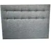 Nuit Céleste Tete de lit capitonnée Crépuscule Gris souris 180x115cm 180 x 200 cm