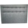Nuit Céleste Tete de lit capitonnée Crépuscule Gris souris 140x115cm 140 x 190 cm