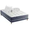 Idliterie Pack Matelas Ressort 7 Zones Memoire De Forme Sommier Couette Oreillers King Style 140x190.