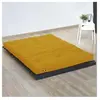 Idliterie Matelas futon latex couleur - ocre, dimensions - 160 x 200 cm