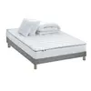Id Literie - Pack ASTRE Matelas Ressorts Sommier Couette Oreillers 140x190