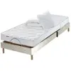 Idliterie Lit Electrique + Matelas 100% latex 5 zones + couette oreillers 90x190