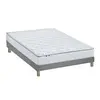 Idliterie Ensemble Matelas Ressorts Astre + Sommier - 140 x 190 cm, Sommier - Gris chiné