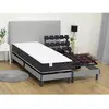 Vente-Unique Matelas de relaxation 90 x 200 cm ressorts ensachés et mémoire de forme ép.24cm - PAROX II de DREAMEA