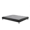 Nuit Céleste - Sommier tapissier Crépuscule bois massif anthracite 140...