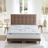 Ensemble matelas mousse hd nuvia + sommier + tête de lit, chenille bou...