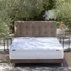 Ensemble matelas mousse elysia + sommier + tête de lit, chenille boucl...