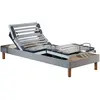 IDLITERIE Sommier électrique matelas 35hr gris clair 90x190