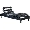 IDLITERIE Sommier électrique lattes et matelas mousse 35hr 90 x 190