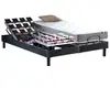 IDLITERIE Sommier électrique anthracite et matelas mousse 35hr 2x80 x200