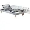 IDLITERIE Sommier électrique matelas 100% latex gris clair 2x90x200