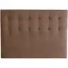 Tête de lit capitonnée eden moka, chenille bouclettes dimensions - 180...