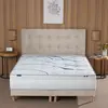 Ensemble matelas mémoire de forme altea + sommier, chenille bouclettes...