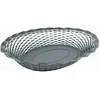 ROGER ORFEVRE - Corbeille pain Vintage ovale gris givré 30x24 cm