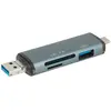 Lecteur De Cartes Multifonction Sedea 6 En 1 - Usb - Usb-c