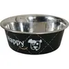 ZOLUX Happy Ecuelle en Inox pour Chien Noir 17 cm 0,8 L
