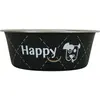 Écuelle Chien et Chat - Happy Zolux en inox noir 21 cm   1,5 l