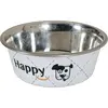 ZOLUX Happy Ecuelle en Inox pour Chien Blanc 25 cm 2,65 L