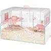 Cage pour rongeurs Zolux Panas Rose 50 cm 205690ROS